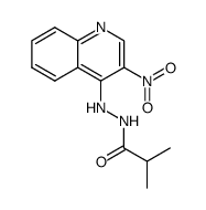 4-(2-Methylpropionylhydrazino)-3-nitrochinolin结构式