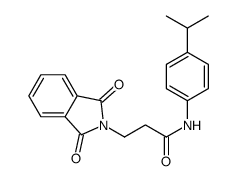 3-(1,3-dioxoisoindol-2-yl)-N-(4-propan-2-ylphenyl)propanamide Structure