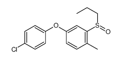 4-(4-chlorophenoxy)-1-methyl-2-propylsulfinylbenzene Structure