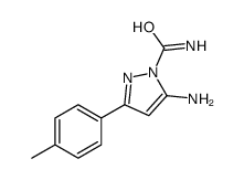 5-amino-3-(4-methylphenyl)pyrazole-1-carboxamide结构式