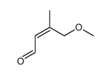 4-methoxy-3-methylbut-2-enal Structure