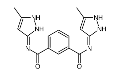 1-N,3-N-bis(5-methyl-1H-pyrazol-3-yl)benzene-1,3-dicarboxamide Structure