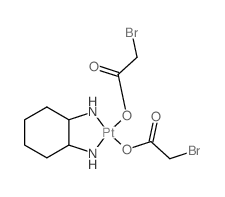 Platinum, bis(bromoacetato-O)(1,2-cyclohexanediamine-N,N)-, (SP-4-2)-结构式