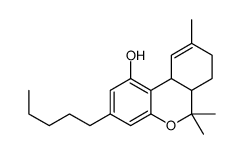 trans-6A,7,8,10A-Tetrahydro-6,6,9-trimethyl-3-pentyl-6H-dibenzo(B,D)pyran-1-ol Structure