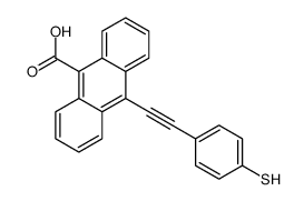 10-[2-(4-sulfanylphenyl)ethynyl]anthracene-9-carboxylic acid结构式