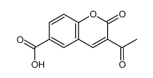 3-Acetyl-2-oxo-α-chromene-6-carboxylic acid structure