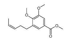 methyl 3,4-dimethoxy-5-pent-3-enylbenzoate Structure