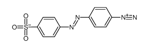 4-[(4-diazoniophenyl)diazenyl]benzenesulfonate Structure