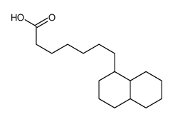 7-(1,2,3,4,4a,5,6,7,8,8a-decahydronaphthalen-1-yl)heptanoic acid Structure