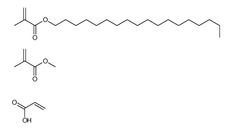 methyl 2-methylprop-2-enoate,octadecyl 2-methylprop-2-enoate,prop-2-enoic acid结构式