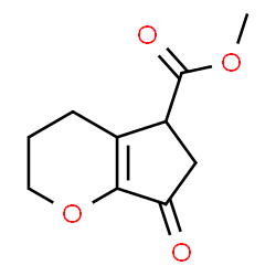 Cyclopenta[b]pyran-5-carboxylic acid, 2,3,4,5,6,7-hexahydro-7-oxo-, methyl ester (9CI) structure