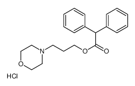 3-morpholin-4-ium-4-ylpropyl 2,2-diphenylacetate,chloride结构式