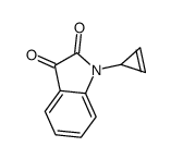 1-cycloprop-2-en-1-ylindole-2,3-dione Structure