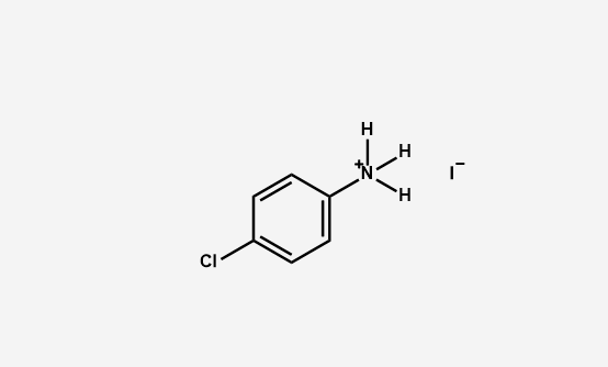 4-Chlorophenylammonium iodide structure