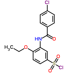 3-(4-CHLORO-BENZOYLAMINO)-4-ETHOXY-BENZENESULFONYL CHLORIDE structure