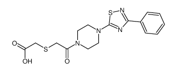 2-({2-OXO-2-[4-(3-PHENYL-1,2,4-THIADIAZOL-5-YL)PIPERAZINO]ETHYL}THIO)ACETIC ACID picture