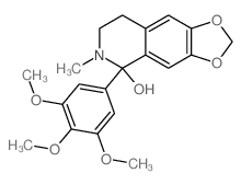 6-methyl-5-(3,4,5-trimethoxyphenyl)-7,8-dihydro-[1,3]dioxolo[4,5-g]isoquinolin-5-ol Structure