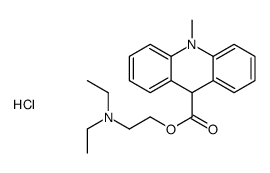 diethyl-[2-(10-methyl-9H-acridine-9-carbonyl)oxyethyl]azanium,chloride结构式