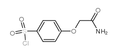 4-氨基甲酰甲氧基-苯磺酰氯结构式