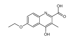 6-ethoxy-4-hydroxy-3-methyl-quinoline-2-carboxylic acid结构式