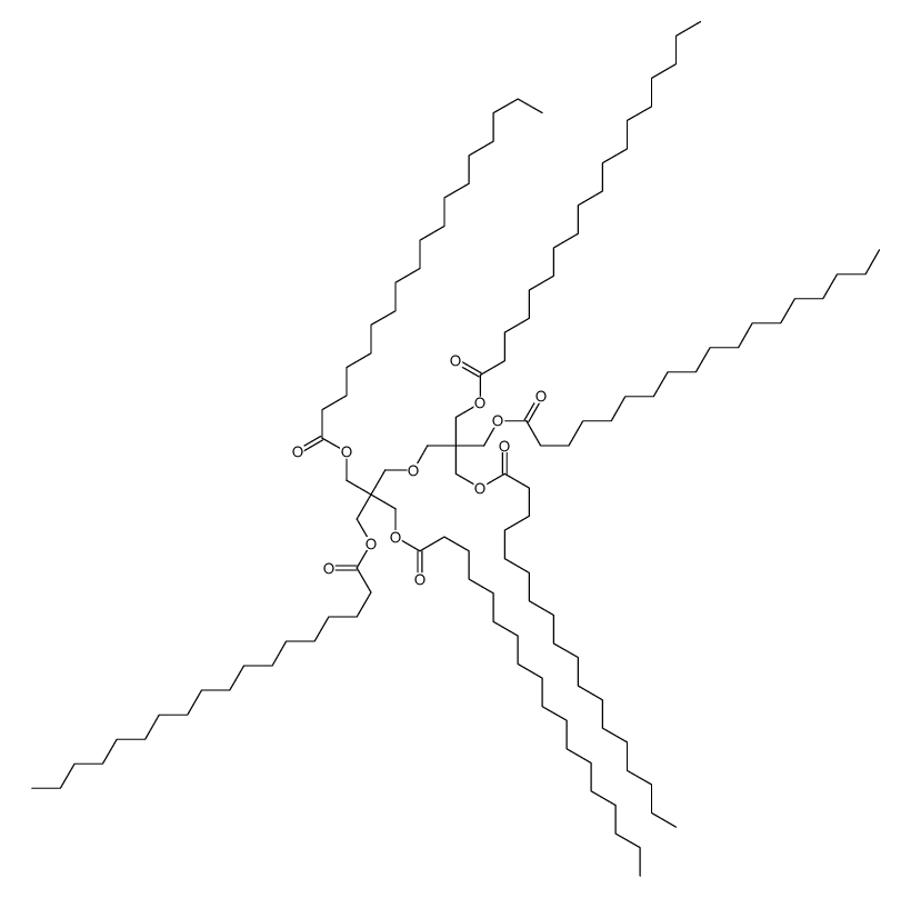 2-[[3-(硬脂酰氧)-2,2-双[(硬脂酰氧)甲基]丙氧基]甲基]-2-[(硬脂酰氧)甲基]-1,3-丙二醇二硬脂酸酯结构式