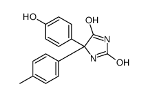 4-(p-hydroxyphenyl)-4-(p-tolyl)perhydroimidazole-2,5-dione structure