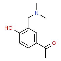 1-[3-[(二甲基氨基)甲基]-4-羟基苯基]乙酮结构式