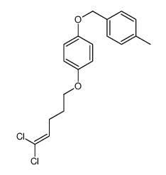 1-(5,5-dichloropent-4-enoxy)-4-[(4-methylphenyl)methoxy]benzene结构式