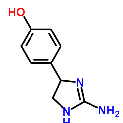 Phenol,4-(2-amino-4,5-dihydro-1H-imidazol-4-yl)- (9CI)结构式