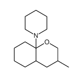 1-(3-methyloctahydro-8aH-chromen-8a-yl)piperidine Structure