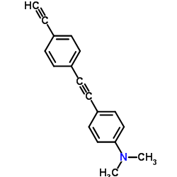 4-[(4-Ethynylphenyl)ethynyl]-N,N-dimethylaniline structure