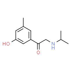 Ethanone, 1-(3-hydroxy-5-methylphenyl)-2-[(1-methylethyl)amino]- (9CI)结构式