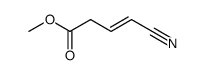 methyl (E)-4-cyano-3-butenoate结构式