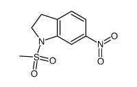 1-Methanesulfonyl-6-nitro-2,3-dihydro-1H-indole Structure