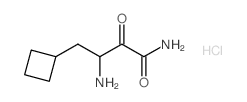 3-AMINO-4-CYCLOBUTYL-2-OXOBUTANAMIDE HYDROCHLORIDE Structure