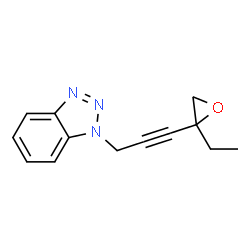 1H-Benzotriazole,1-[3-(2-ethyloxiranyl)-2-propynyl]-(9CI) structure