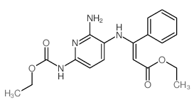 ethyl (E)-3-[[2-amino-6-(ethoxycarbonylamino)pyridin-3-yl]amino]-3-phenyl-prop-2-enoate Structure