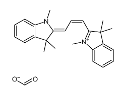 2-[3-(1,3-dihydro-1,3,3-trimethyl-2H-indol-2-ylidene)prop-1-enyl]-1,3,3-trimethyl-3H-indolium formate结构式