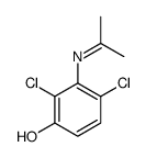 2,4-dichlor-3-[(isopropylidene)amino]phenol structure