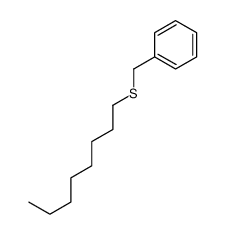 octylsulfanylmethylbenzene Structure