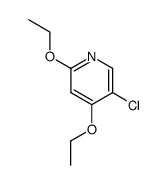 2,4-diethoxy-5-chloro-pyridine Structure