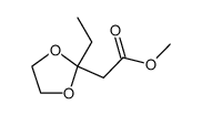 dioxolanne de l'oxo-3 pentanoate de methyle结构式