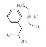 Benzenemethanamine, 2-(bromodiethylstannyl)-N,N-dimethyl-结构式