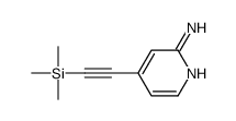 4-(2-trimethylsilylethynyl)pyridin-2-amine结构式