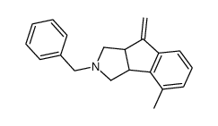 2-benzyl-4-methyl-8-methylene-1,2,3,3a,8,8a-hexahydro-2-aza-cyclopenta[a]indene Structure