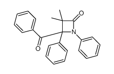 4-benzoyl-3,3-dimethyl-1,4-diphenylazetidin-2-one Structure