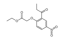 ethyl 2-(4-nitro-2-propanoylphenoxy)acetate结构式