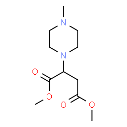 Dimethyl 2-(4-methyl-1-piperazinyl)succinate结构式