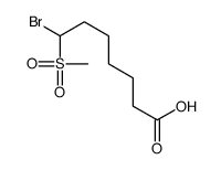 7-bromo-7-methylsulfonylheptanoic acid Structure