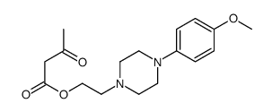 2-[4-(4-methoxyphenyl)piperazin-1-yl]ethyl 3-oxobutanoate Structure